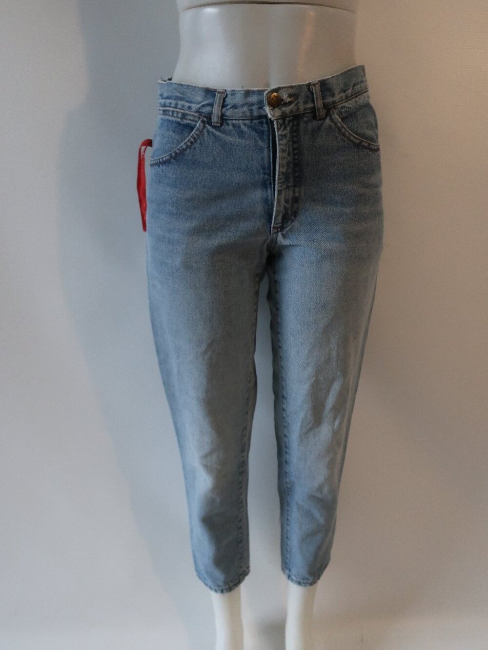 Womens Fiorucci Blue (Item-48) Blue Cotton Denim Jeans 28